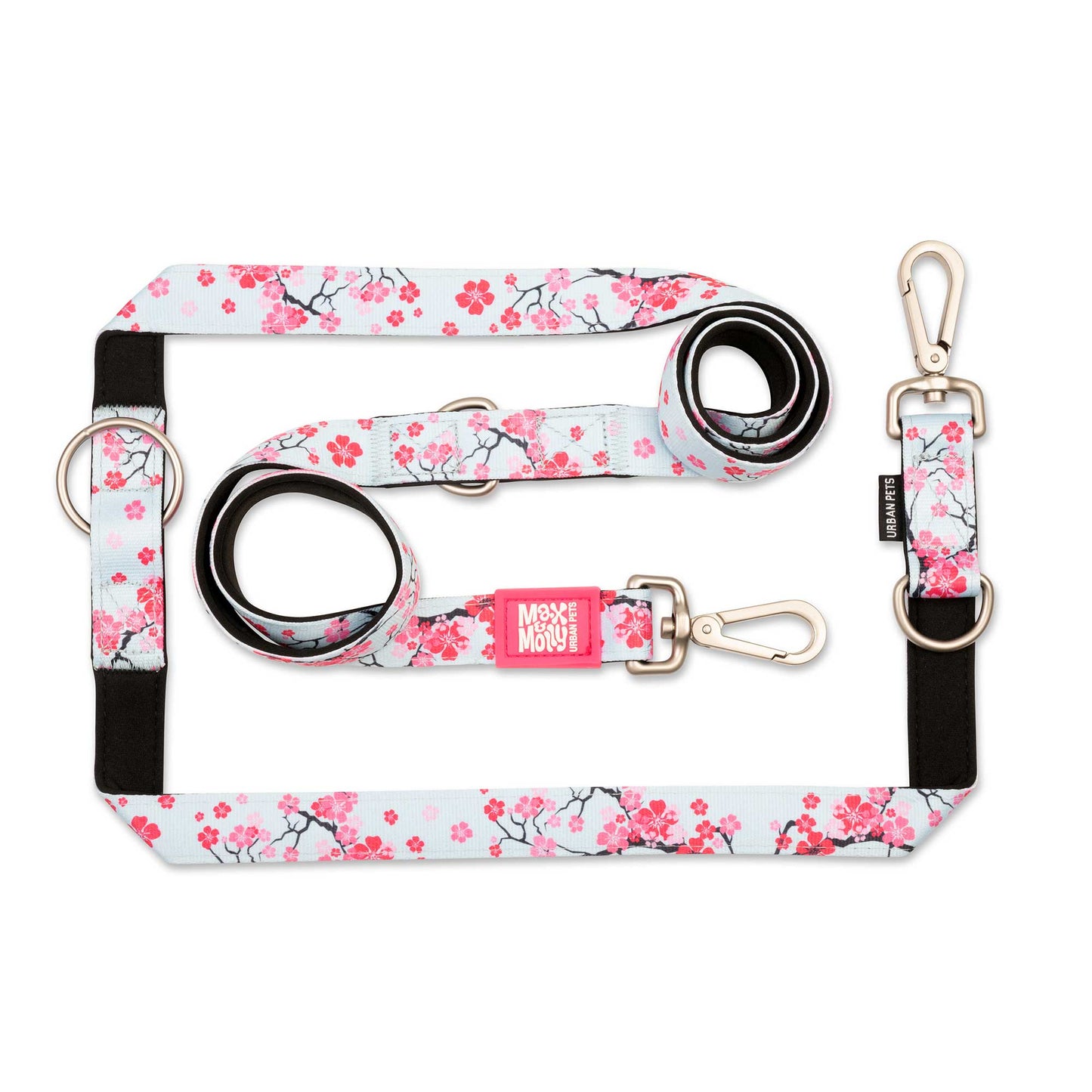 Max&Molly – Guinzaglio Lungo Multifunzione - Cherry Bloom