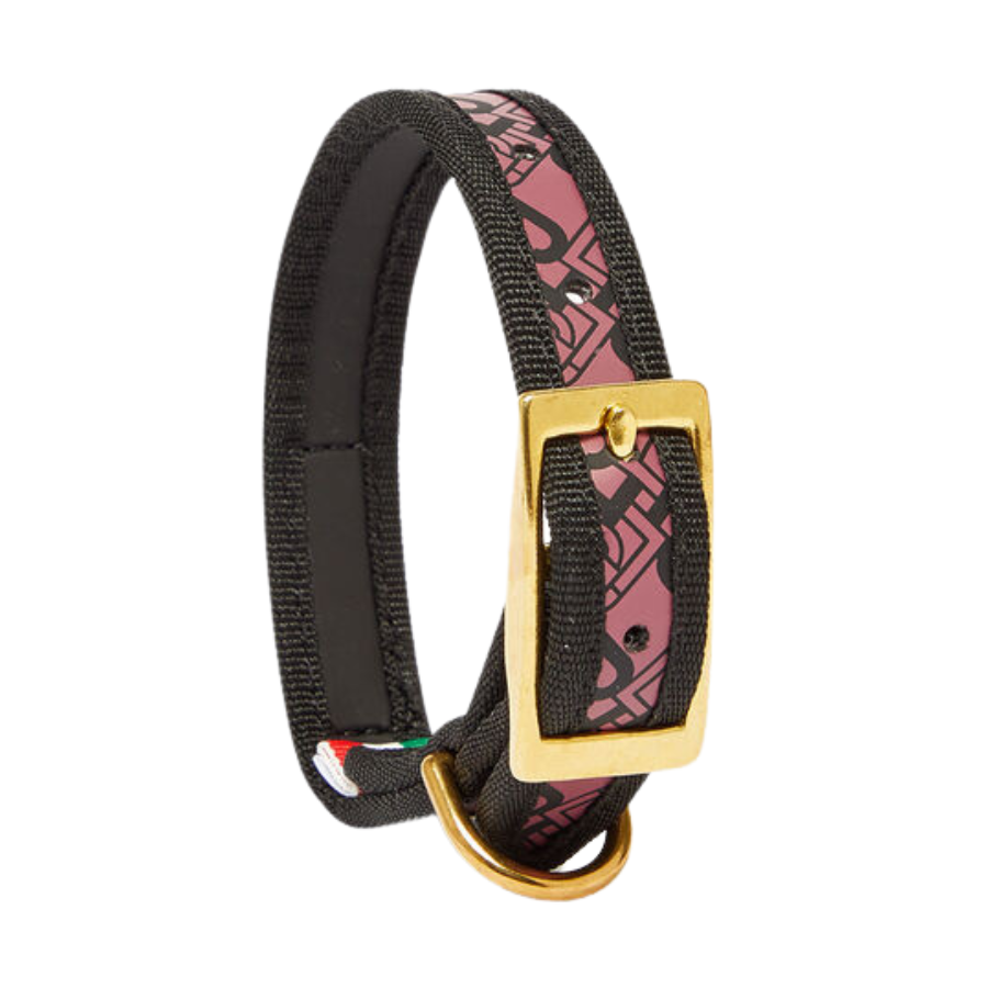 Liu Jo Pets - Collare Monogram Nero/Fragola