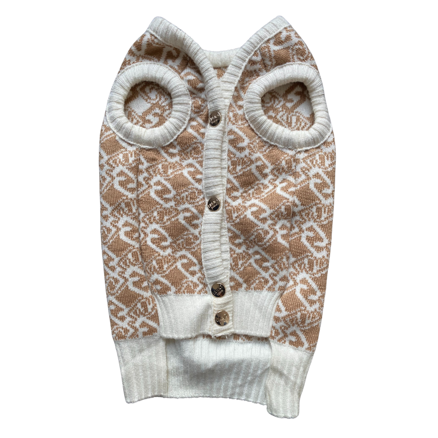 Liu Jo - Gilet jaquard caramel