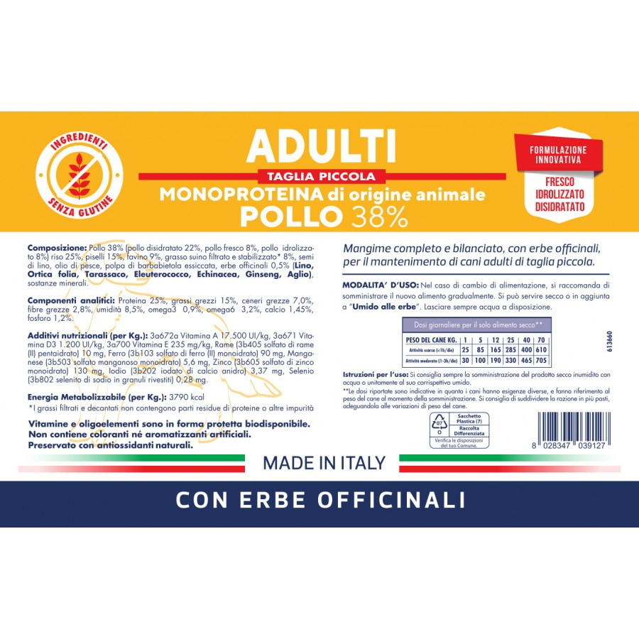 Vet Line - ADULTI POLLO TAGLIA PICCOLA