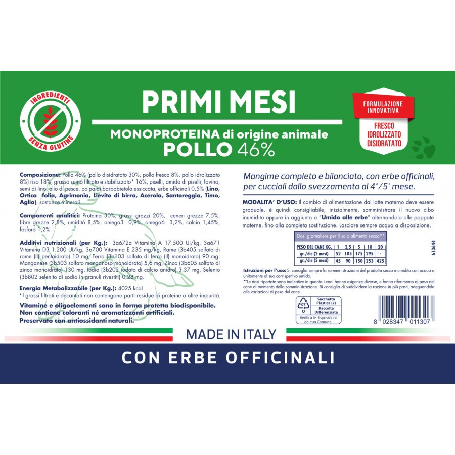 Vet Line - PRIMI MESI POLLO
