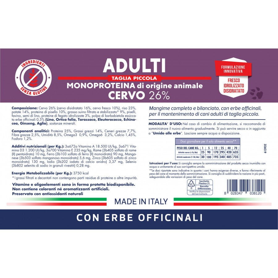Vet Line - ADULTI CERVO TAGLIA PICCOLA