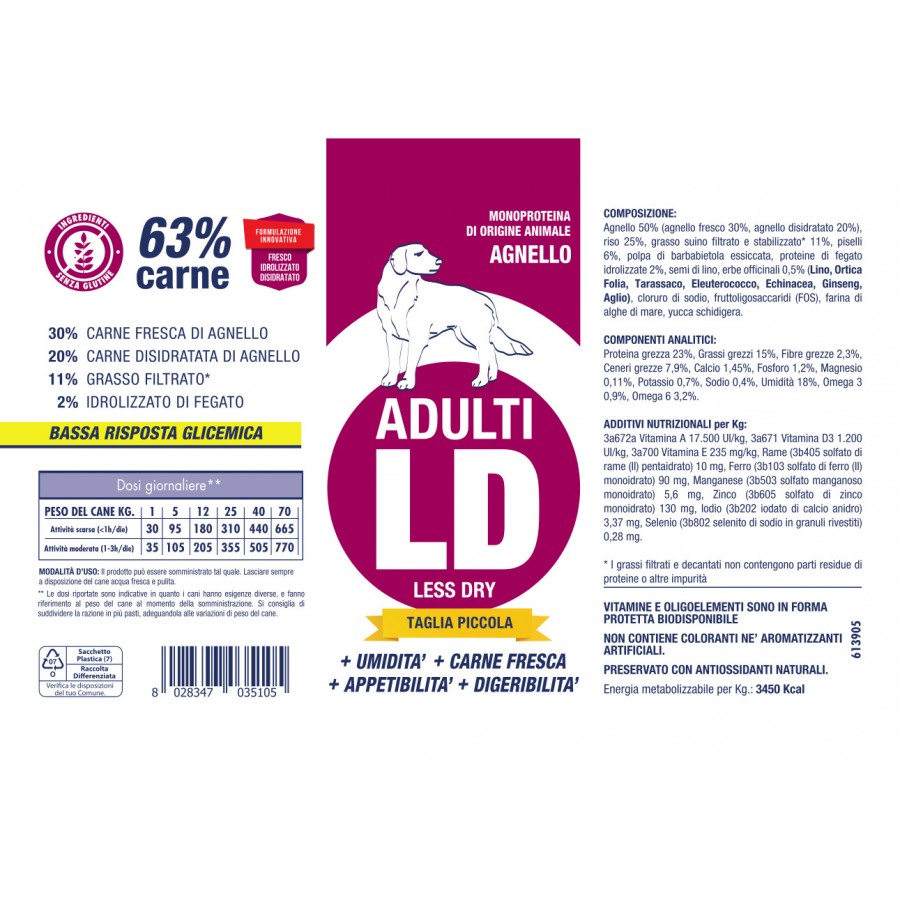Vet Line - ADULTI LD AGNELLO TAGLIA PICCOLA