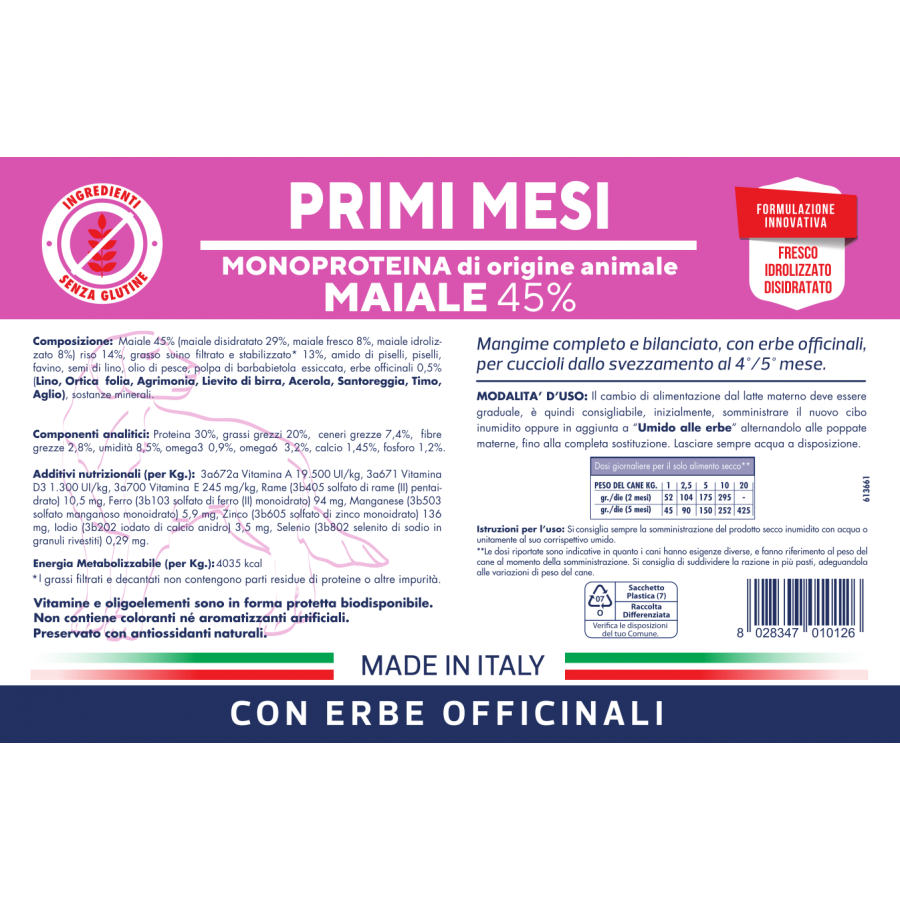 Vet Line - PRIMI MESI MAIALE