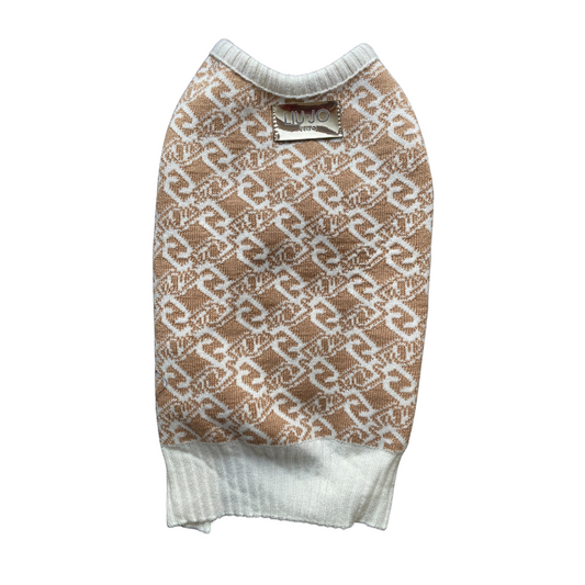 Liu Jo - Gilet jaquard caramel