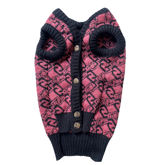 Liu Jo - Gilet jaquard rose