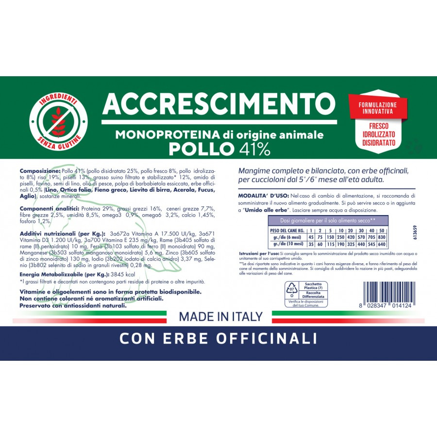 Vet Line - ACCRESCIMENTO POLLO